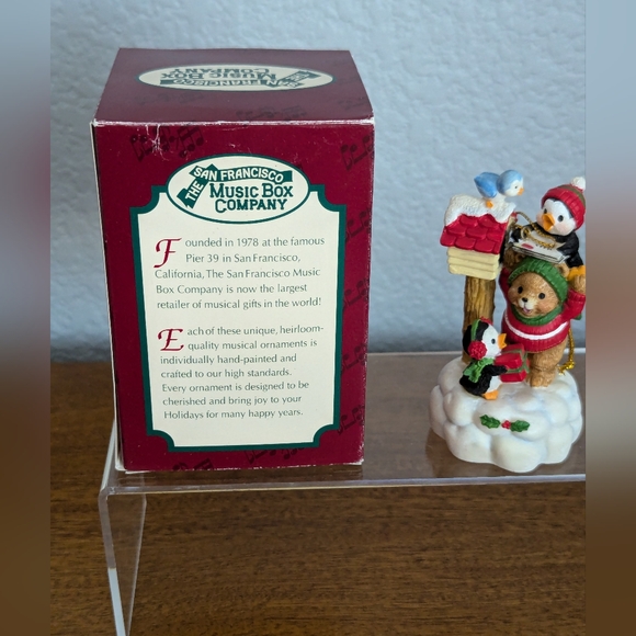 San Francisco Music Box Christmas Ornament Sending Christmas Greetings - Picture 4 of 10